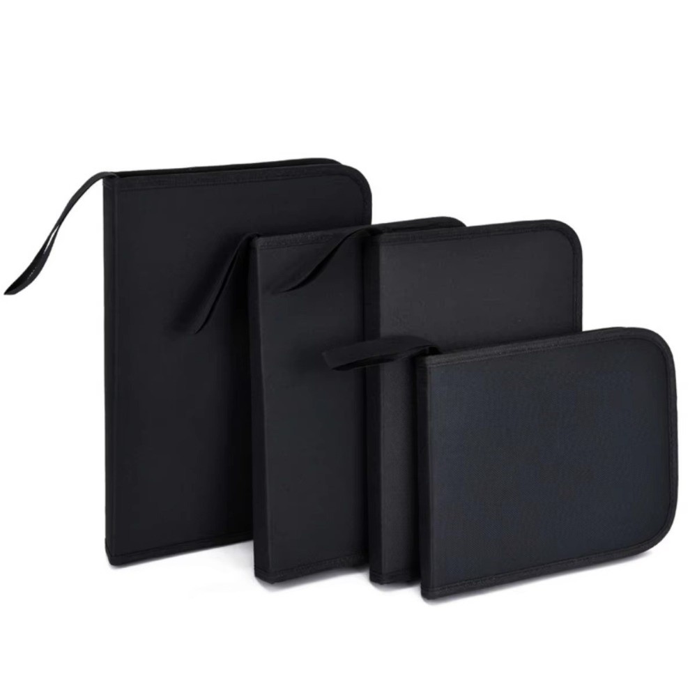 Pen Pouch Roll - 36/48/72 Hole Pen Curtain Black Folding