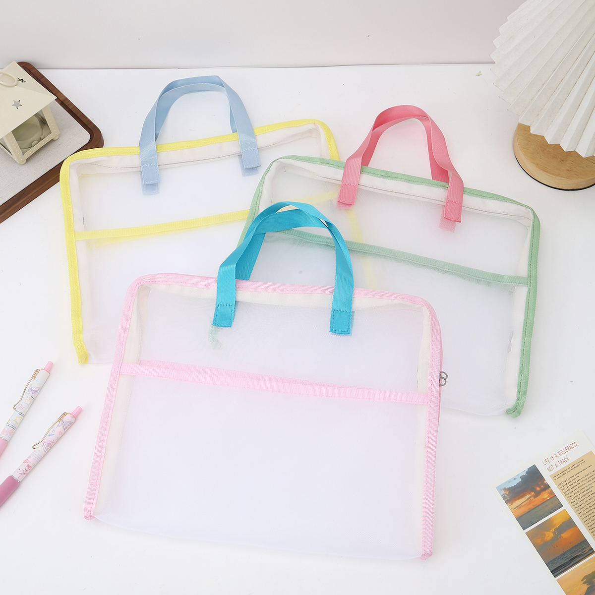 Stationery Office Supply Store - 1 PC 3-layer classified storage transparent