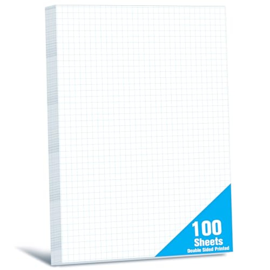 100 Sheets Graph Paper Double- – обзор и цена Graph Paper Pad