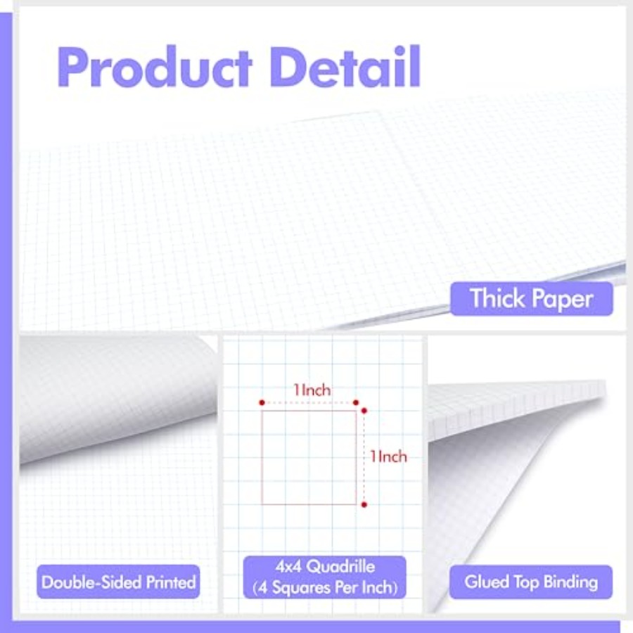 100 Sheets Graph Paper Double- – обзор и цена Graph Paper Pad