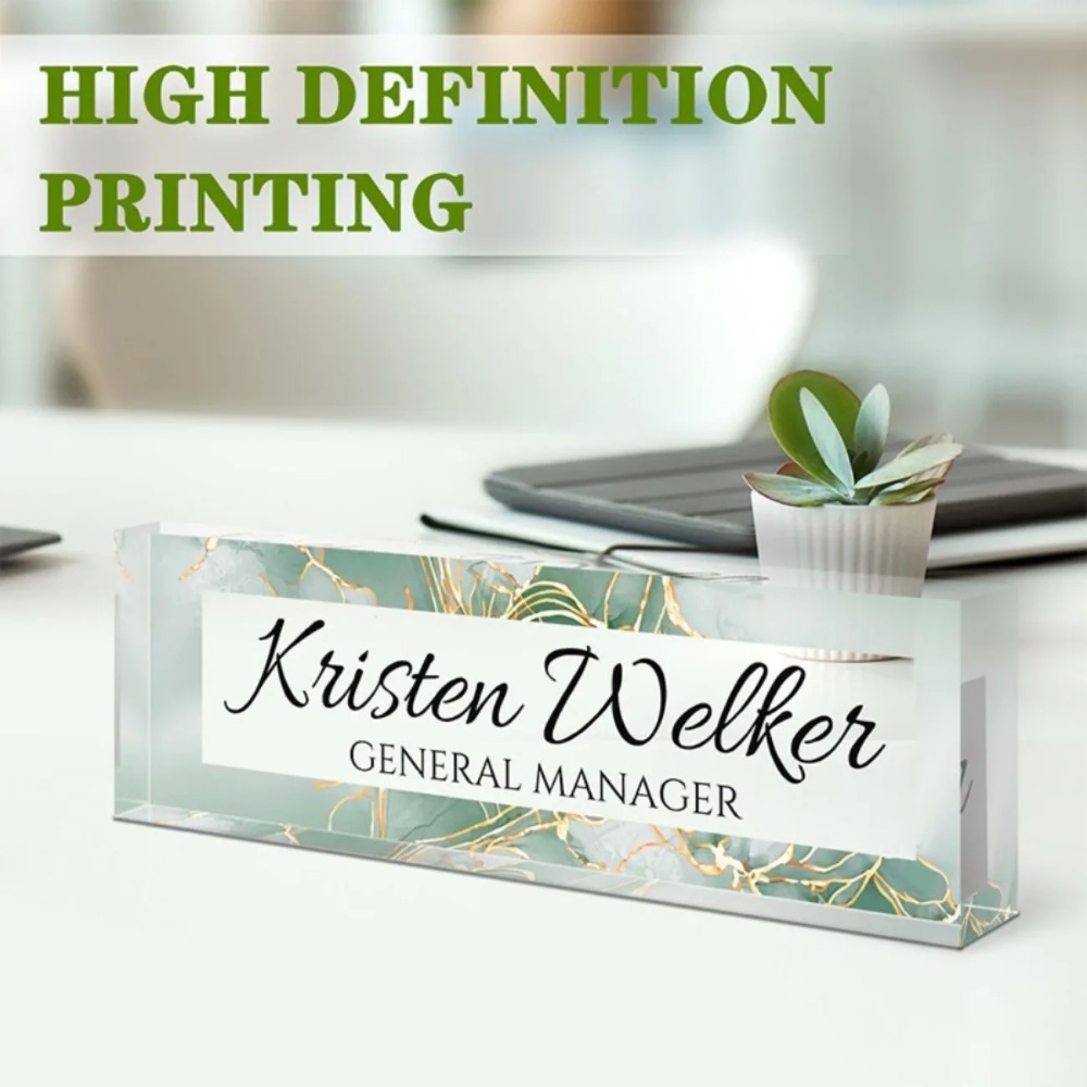 Custom Floral Acrylic Desk Nam – обзор и цена Desk Name Plate