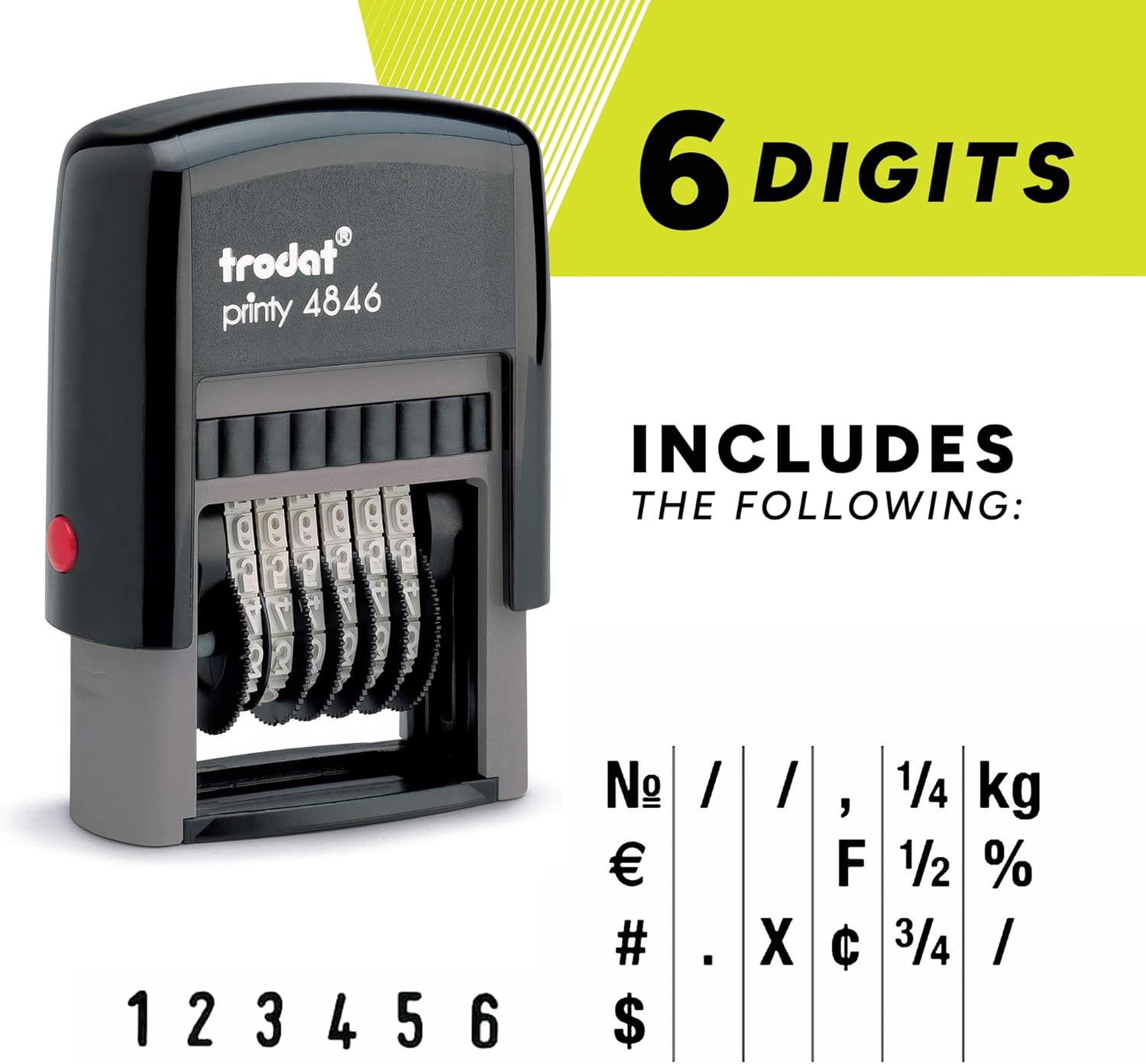 6-Digit Self-Inking Numberer R – обзор и цена Self Inking Stamp