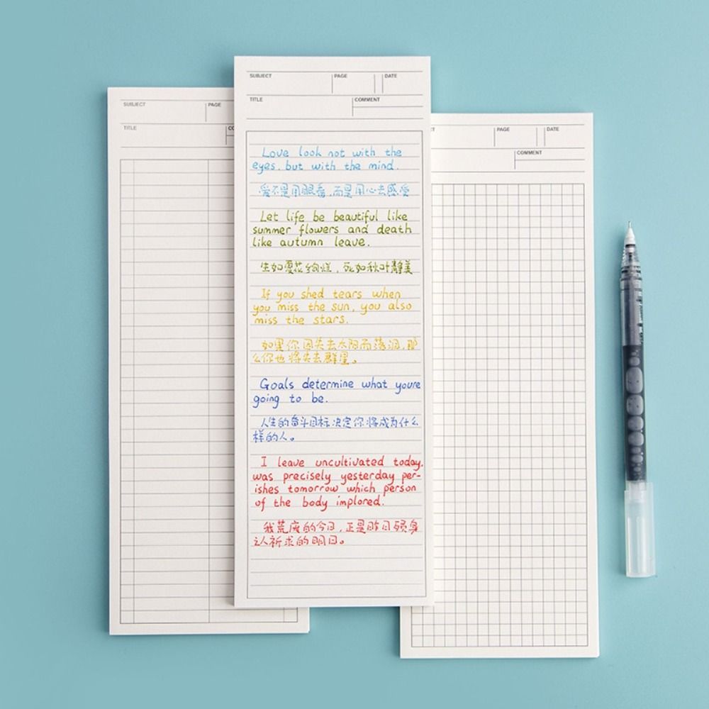 Simple Non-sticky Long Notepad – обзор и цена Graph Paper Pad
