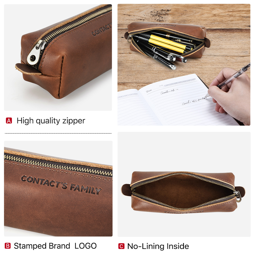 Retro Leather Pencil Case High – обзор и цена Office Stationery Supply Business