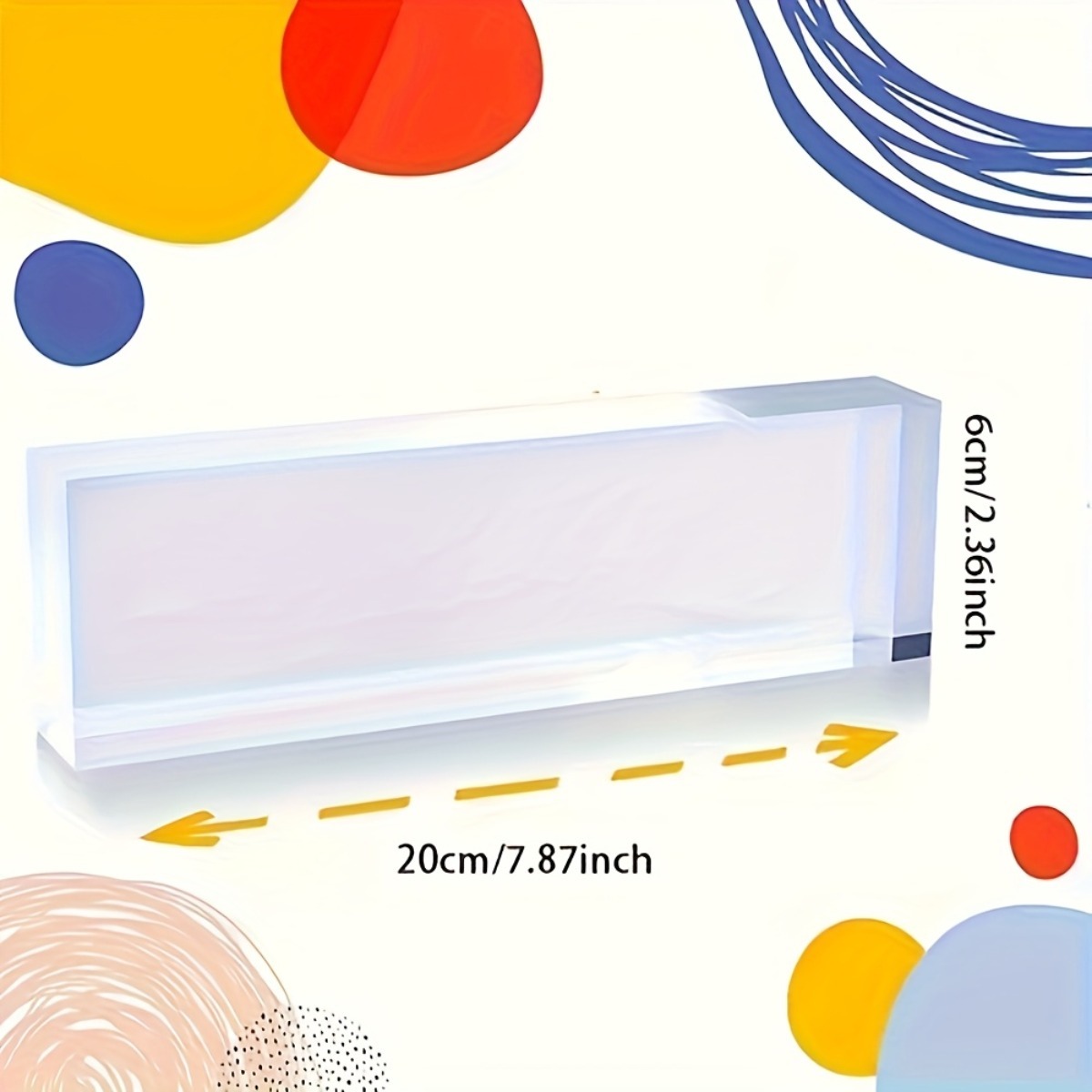 [2D Flat] Floral Pattern Acryl – обзор и цена Desk Name Plate