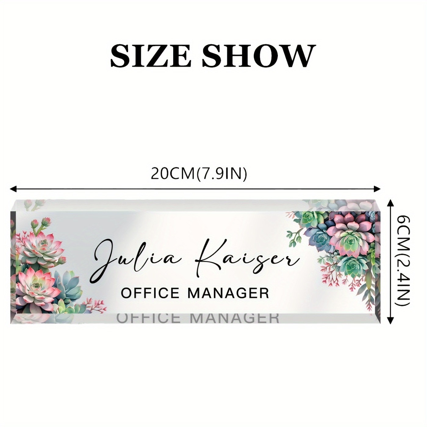[2D Flat] 1pc Classic Style Ac – обзор и цена Desk Name Plate