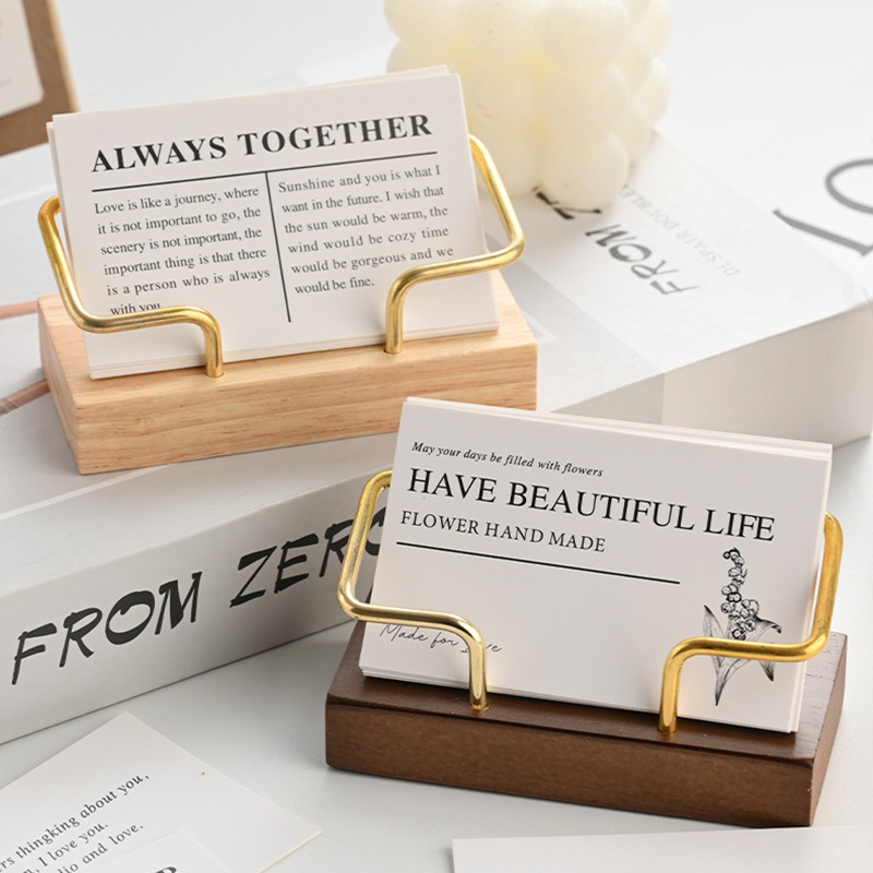 Wooden Business Card Holder Me – обзор и цена Desk Name Plate