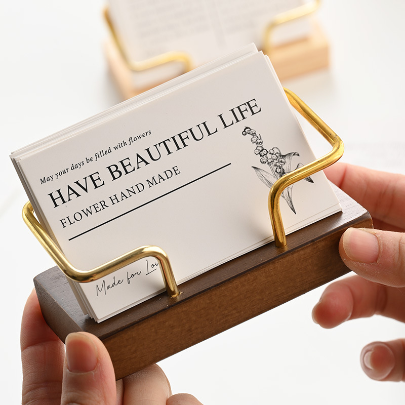 Wooden Business Card Holder Me – обзор и цена Desk Name Plate