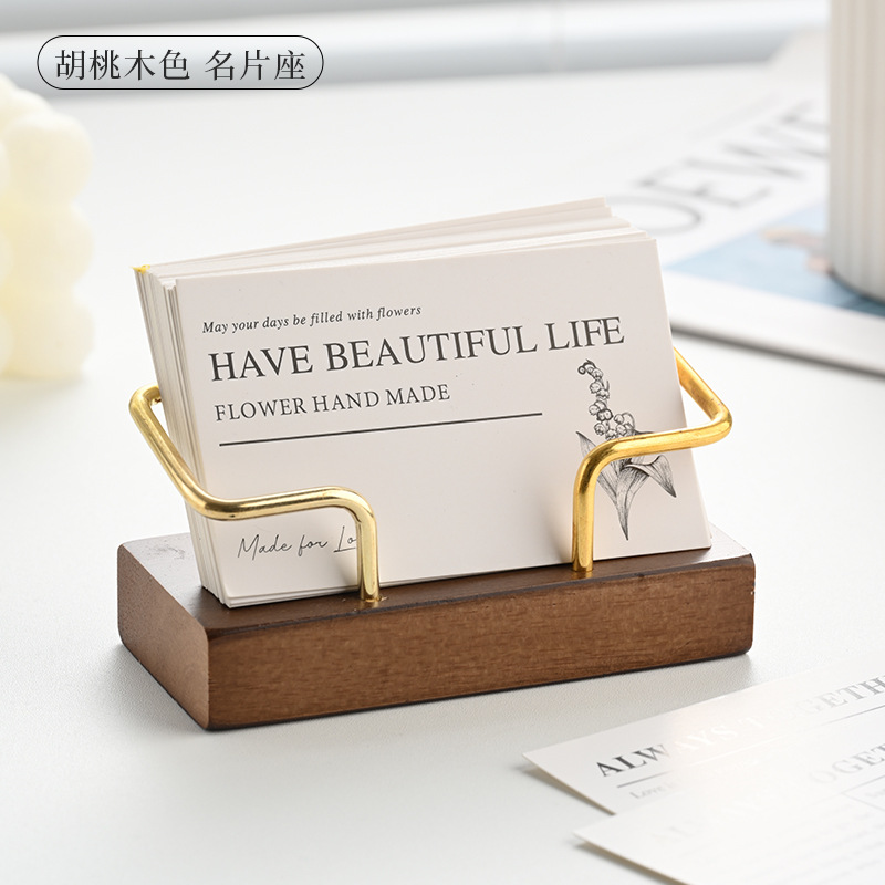 Wooden Business Card Holder Me – обзор и цена Desk Name Plate