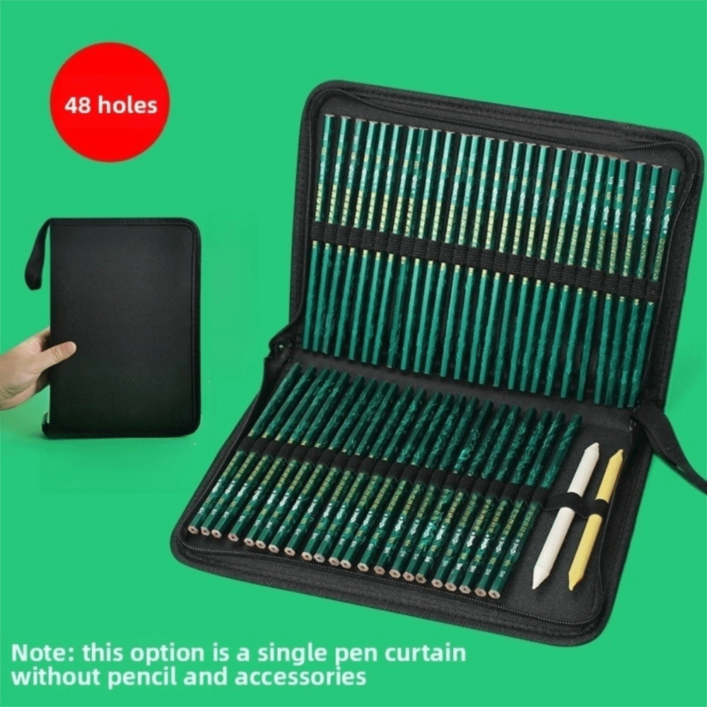 36/48/72 Hole Pen Curtain Blac – обзор и цена Pen Pouch Roll