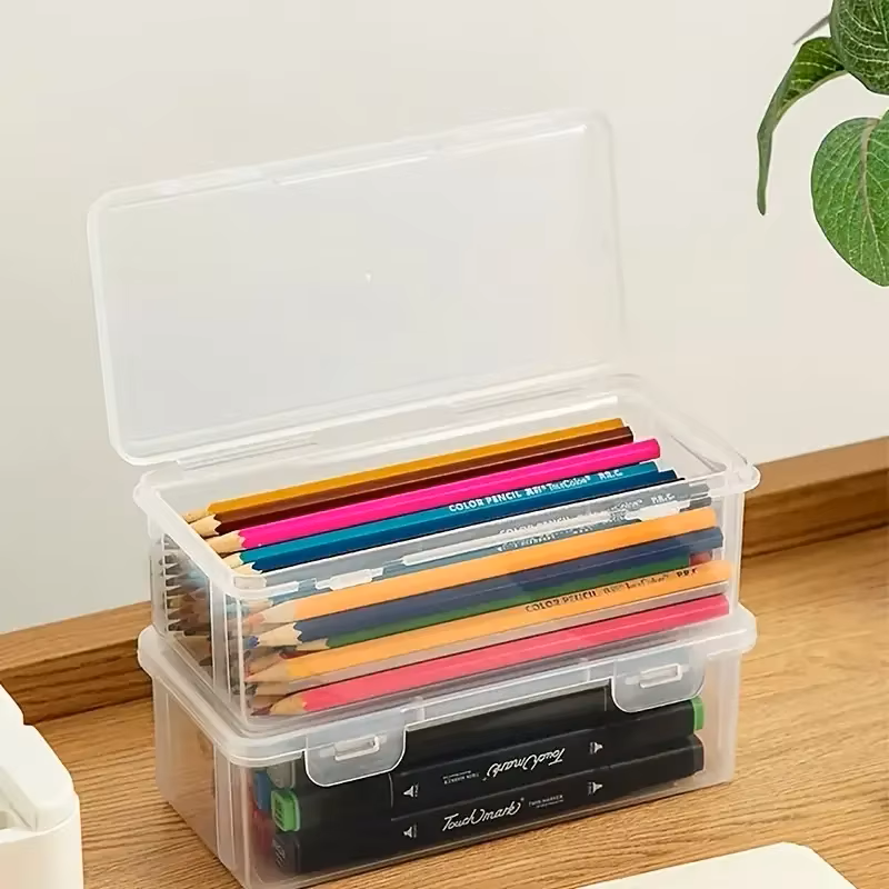 4 large transparent PP storage – обзор и цена Stationery Office Supply Store