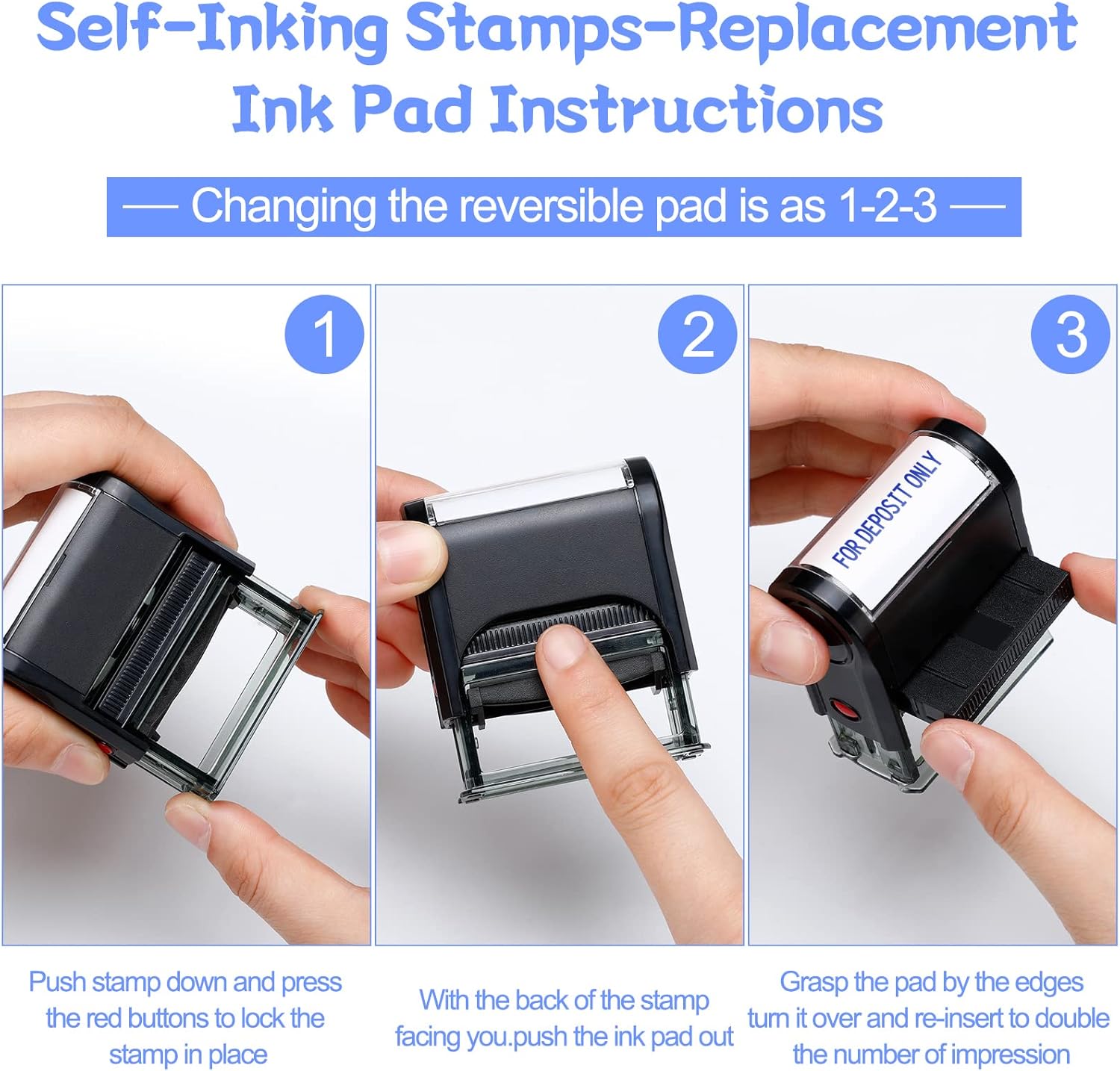 2-Pack For Deposit Only Self-I – обзор и цена Self Inking Stamp