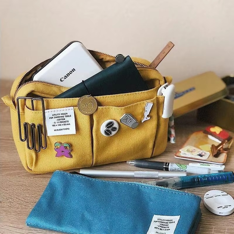 Large Capacity Canvas Storage  – обзор и цена Pen Pouch Roll