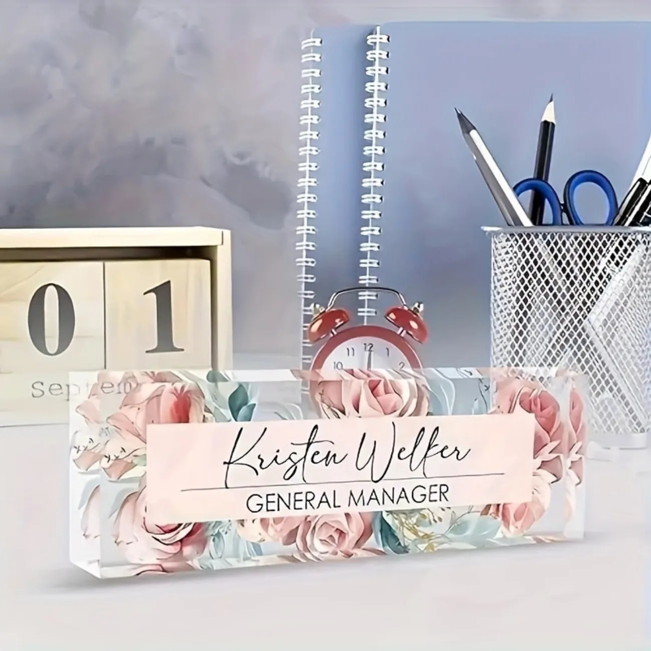 Custom 2D Flat Personalized Ac – обзор и цена Desk Name Plate