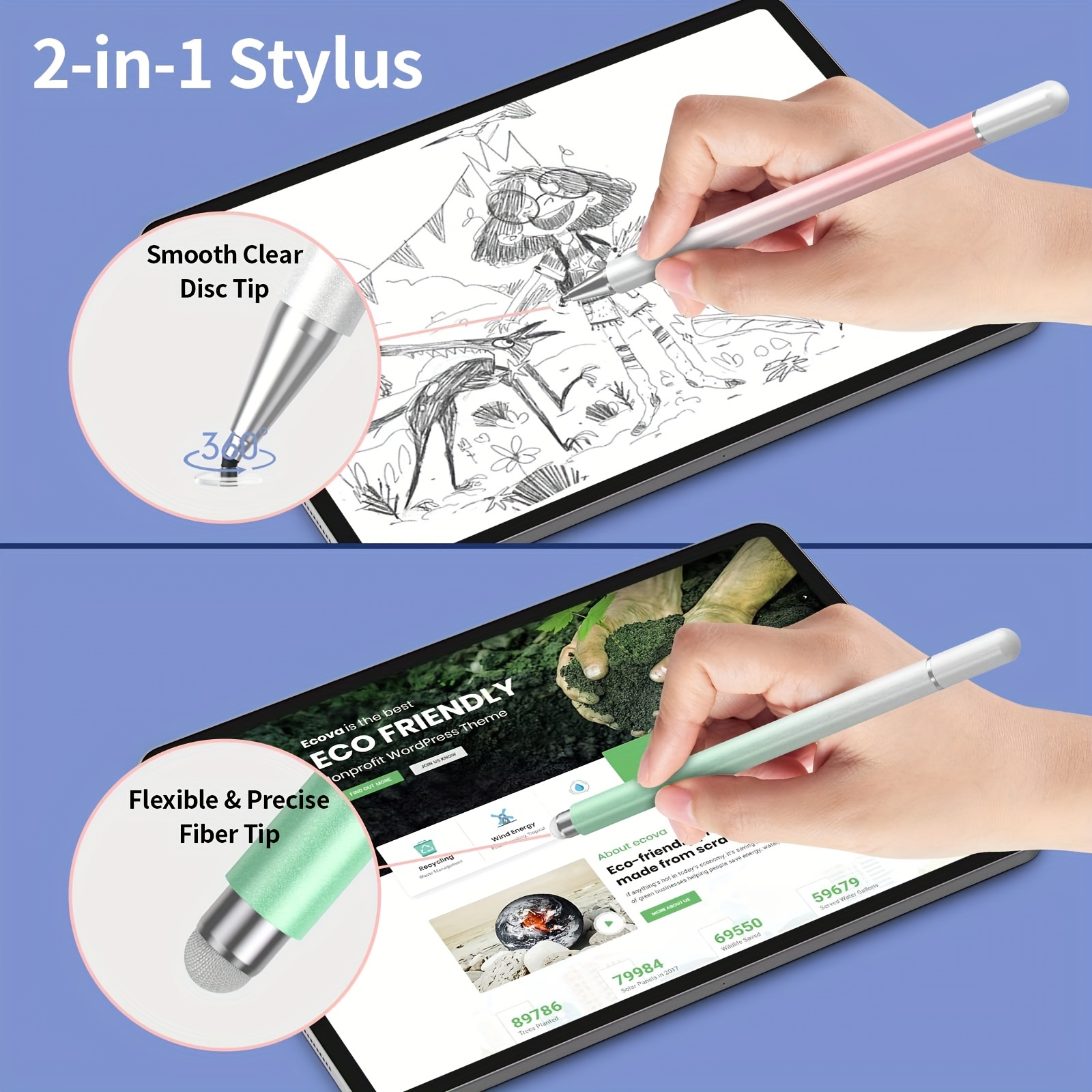 2 in 1 Universal Stylus Pen fo – обзор и цена Sticky Note Cube