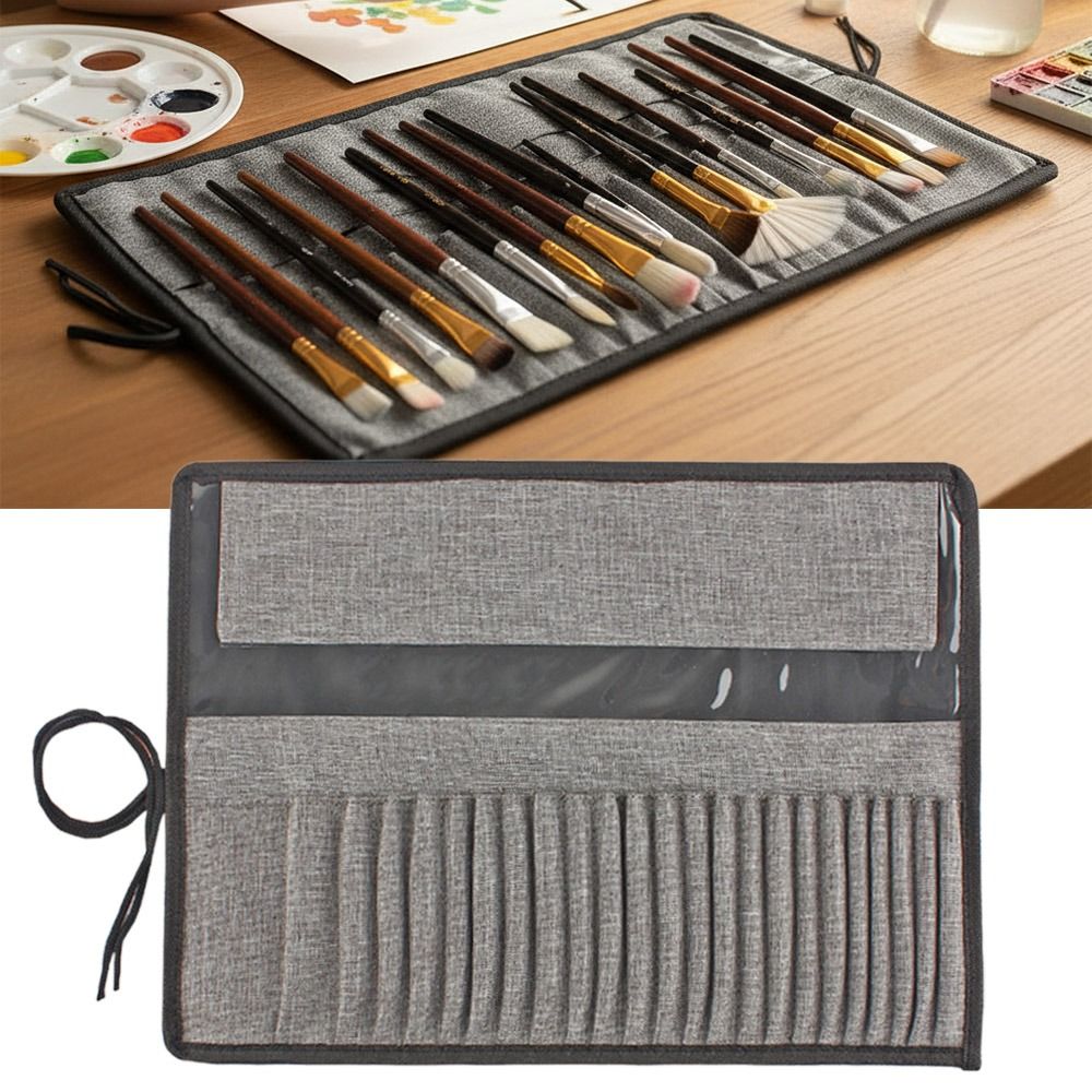 Durable Canvas Painting Brush  – обзор и цена Pen Pouch Roll