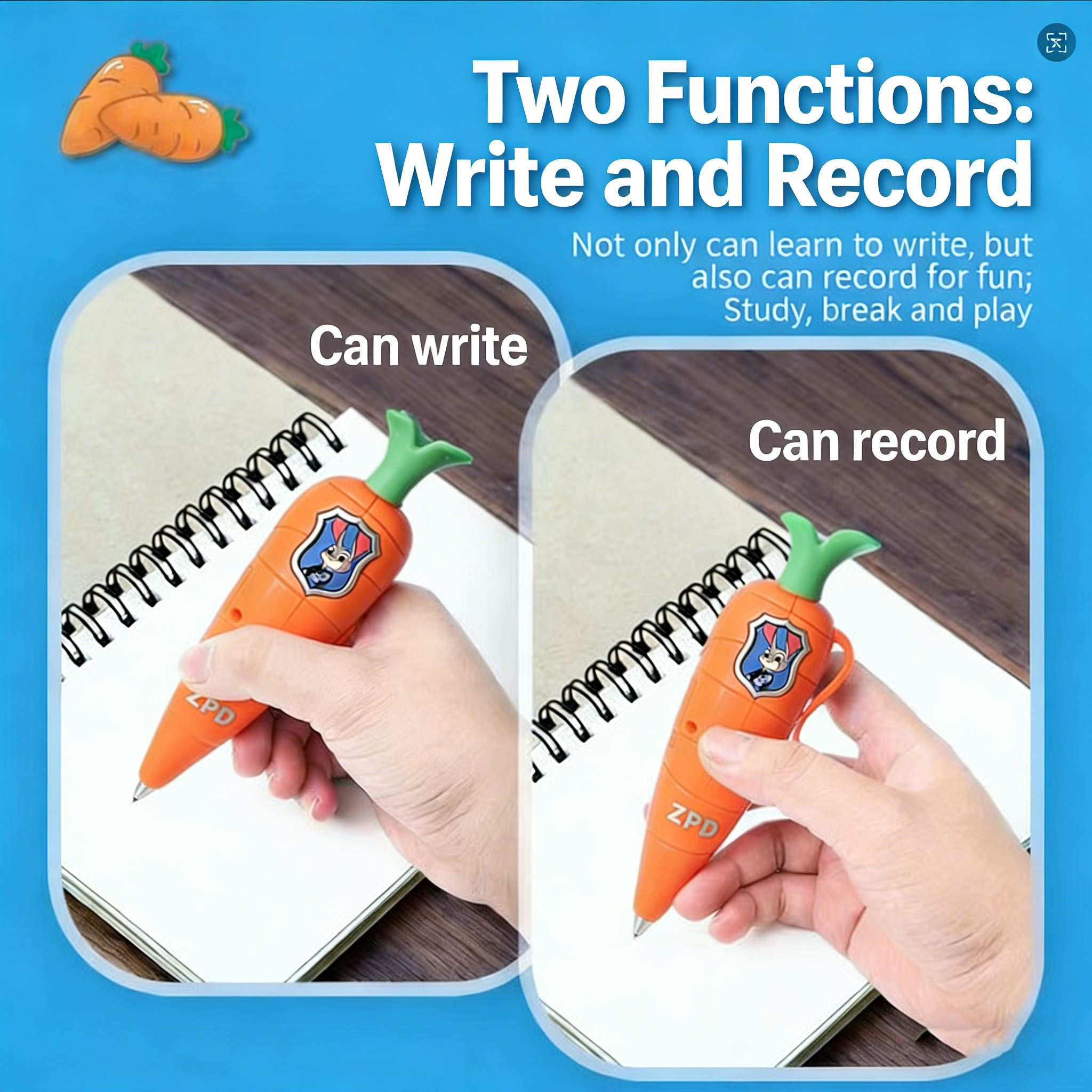 Zootopia 2 Carrot Recorder Pen – обзор и цена Stationery Supplier