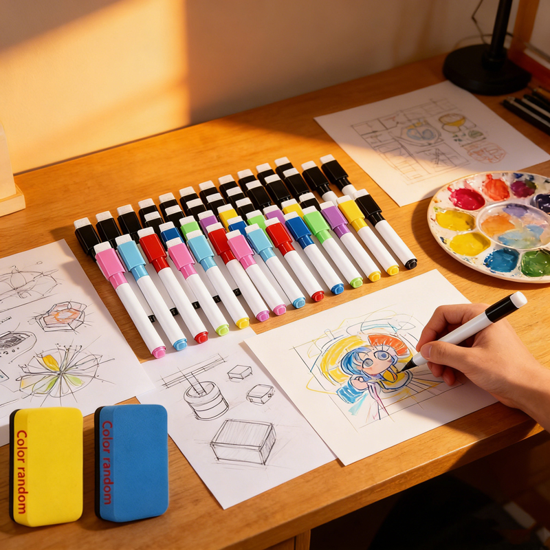 5/100Pcs Washable Dry Erase Wh – обзор и цена Whiteboard Marker Set