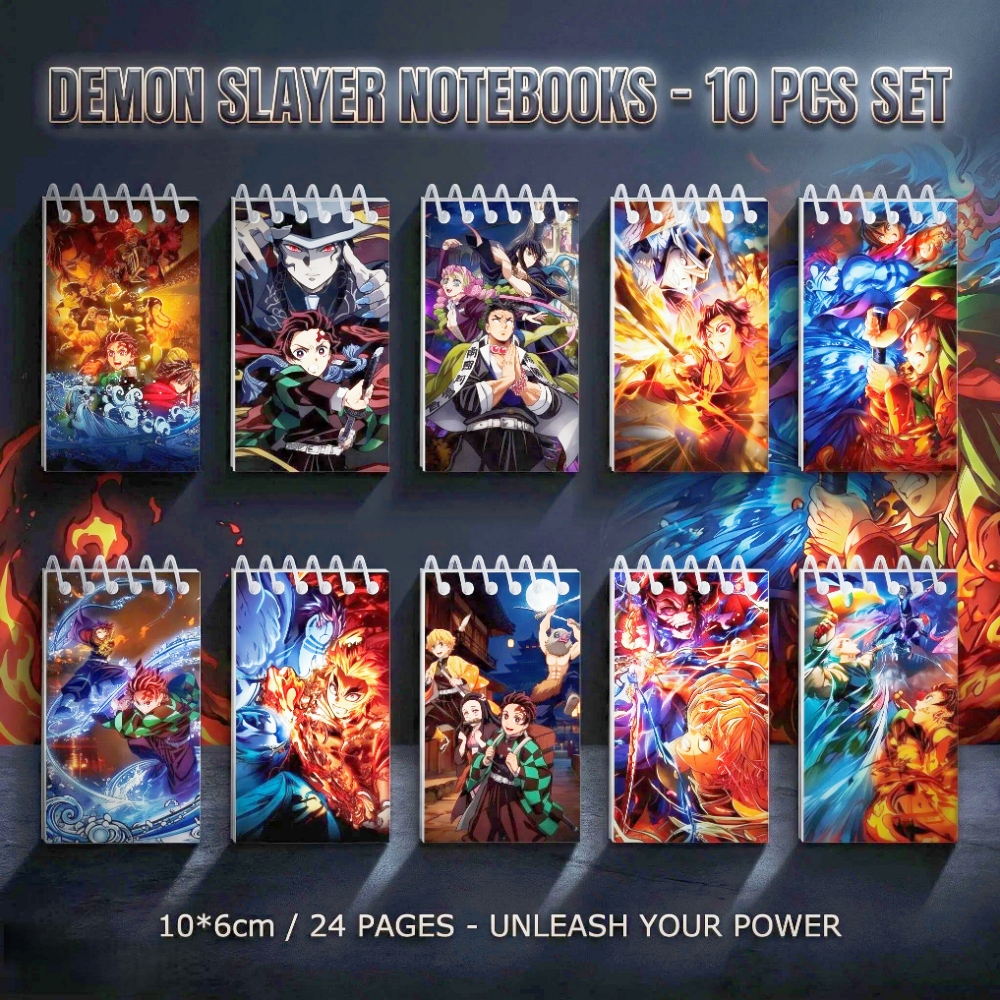 10PCS Demon Slayer Notepads. S – обзор и цена Office Stationery And Supply