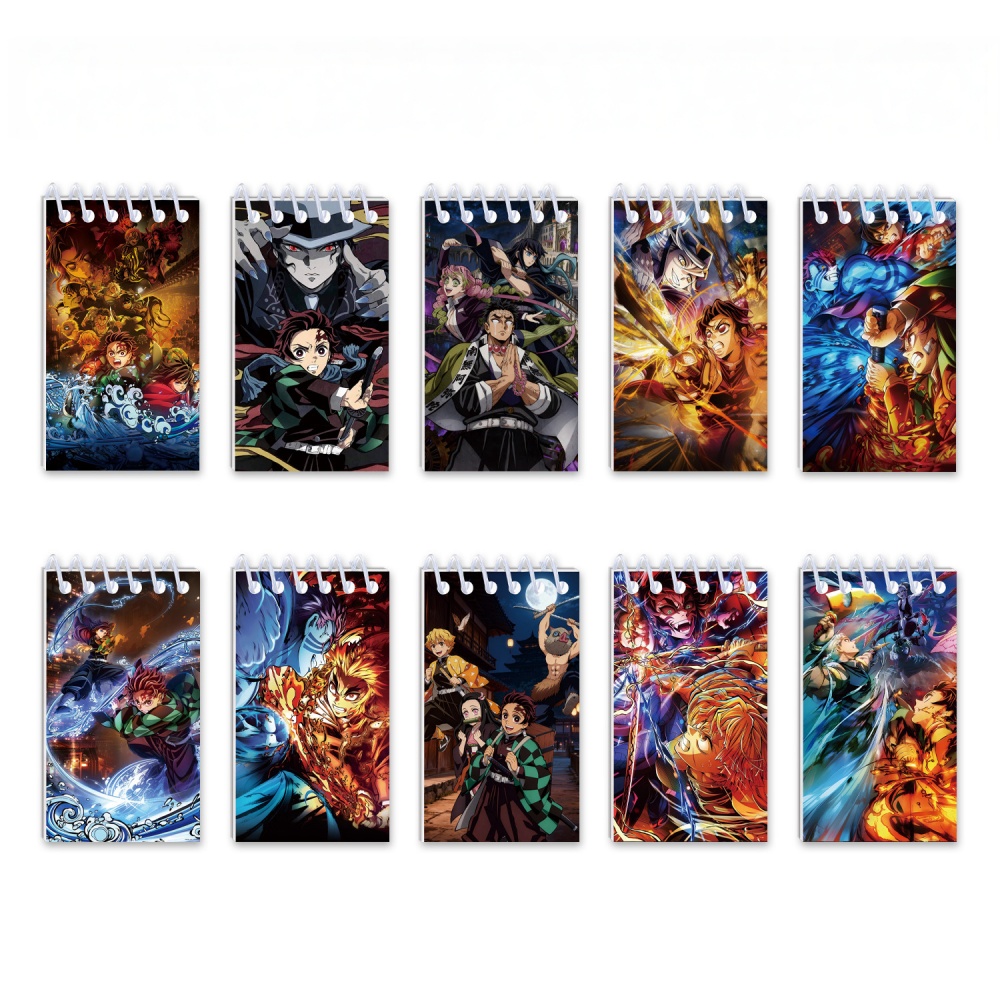10PCS Demon Slayer Notepads. S – обзор и цена Office Stationery And Supply