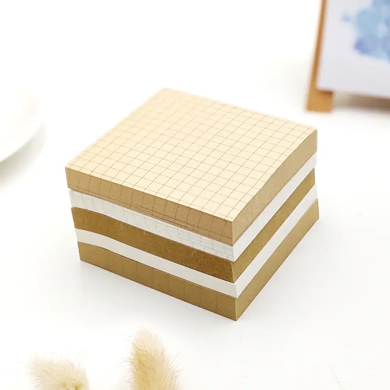 3 Packs Kraft Paper Sticky Not – обзор и цена Graph Paper Pad