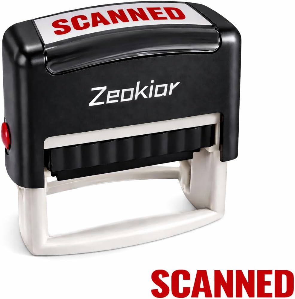 Self-Inking Scanned Stamp, Red – обзор и цена Self Inking Stamp