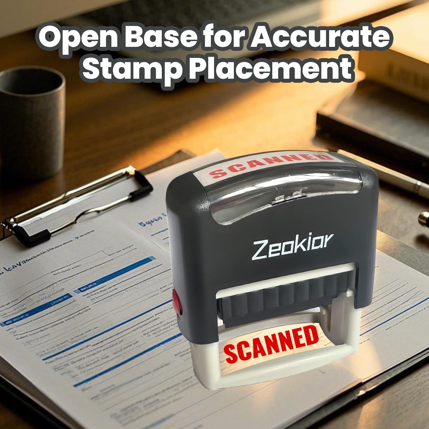 Self-Inking Scanned Stamp, Red – обзор и цена Self Inking Stamp