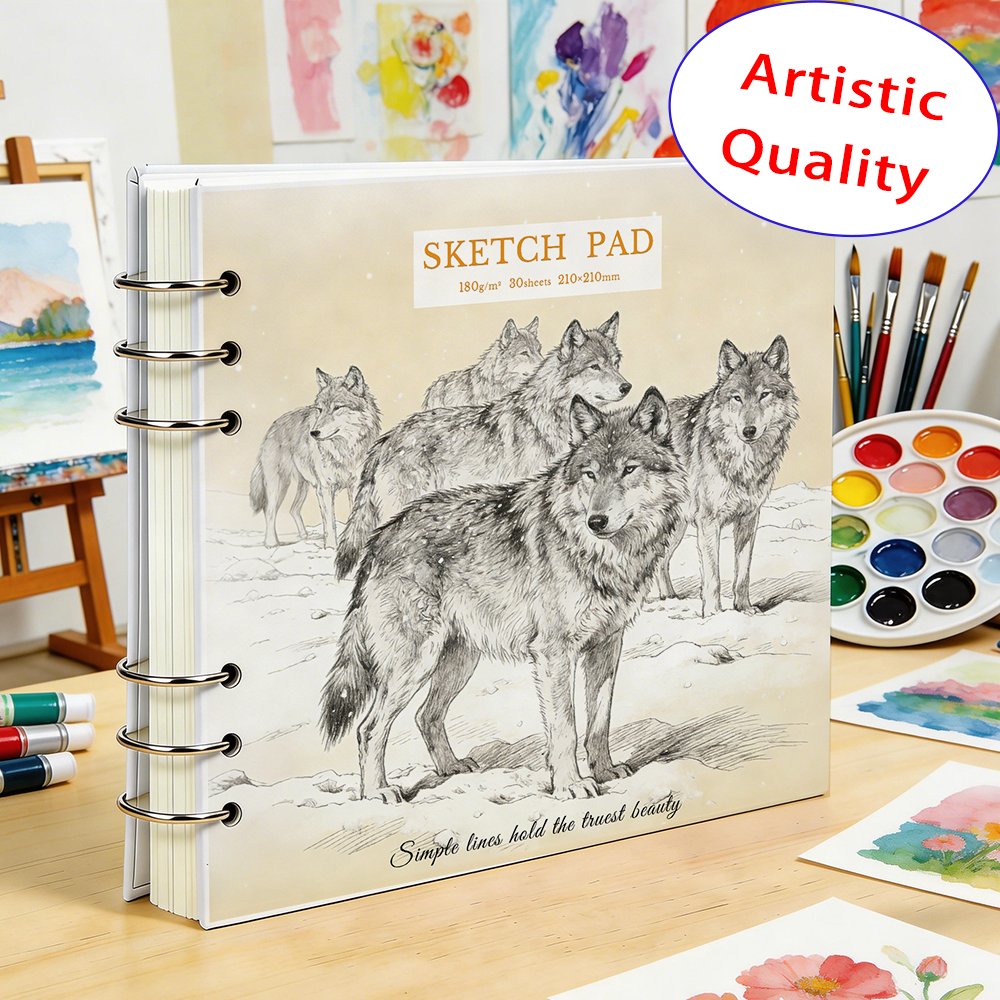 30 Sheets 210x210mm 180GSM Ske – обзор и цена Art Sketchbook Ring