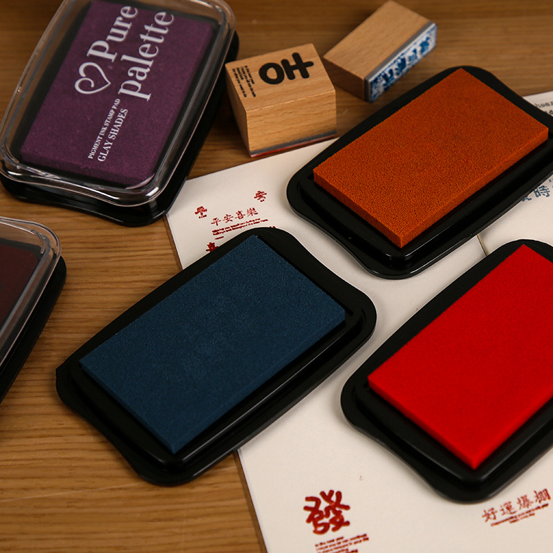 12 Colors Vintage Solid Color  – обзор и цена Self Inking Stamp