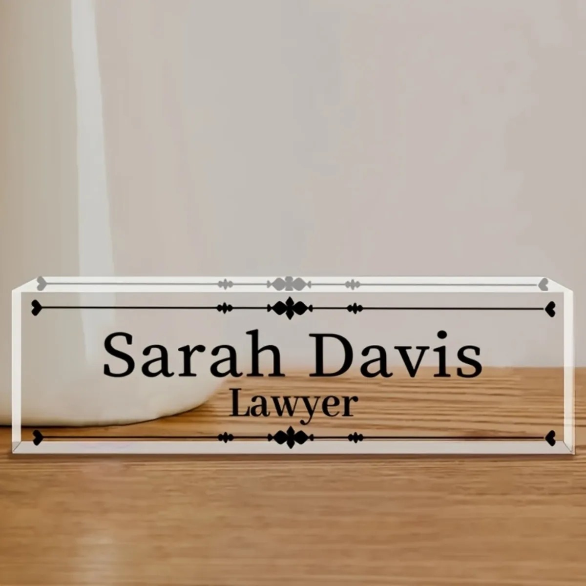 Customized 2D Flat Acrylic Des – обзор и цена Desk Name Plate