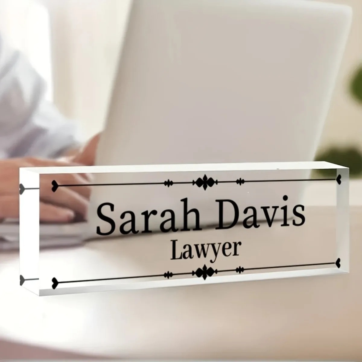 Customized 2D Flat Acrylic Des – обзор и цена Desk Name Plate