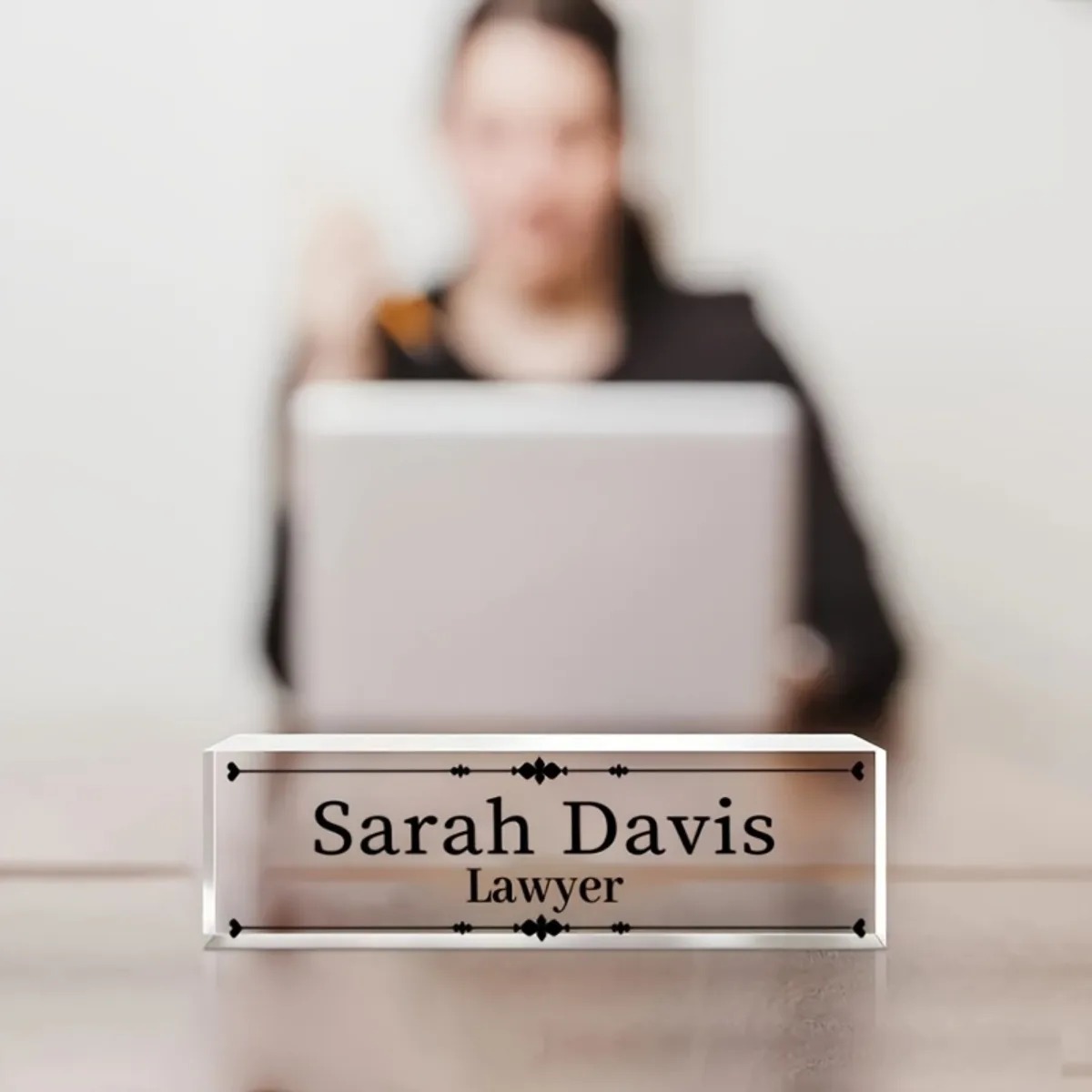Customized 2D Flat Acrylic Des – обзор и цена Desk Name Plate