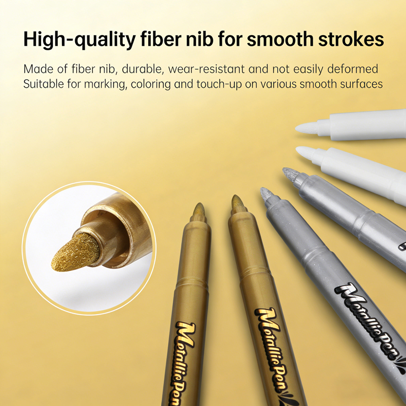 6Pcs/Set Metallic Marker Pens, – обзор и цена Whiteboard Marker Set