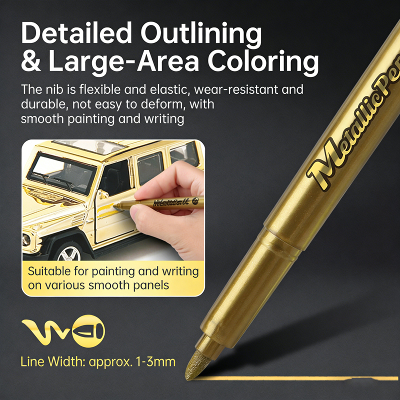 6Pcs/Set Metallic Marker Pens, – обзор и цена Whiteboard Marker Set