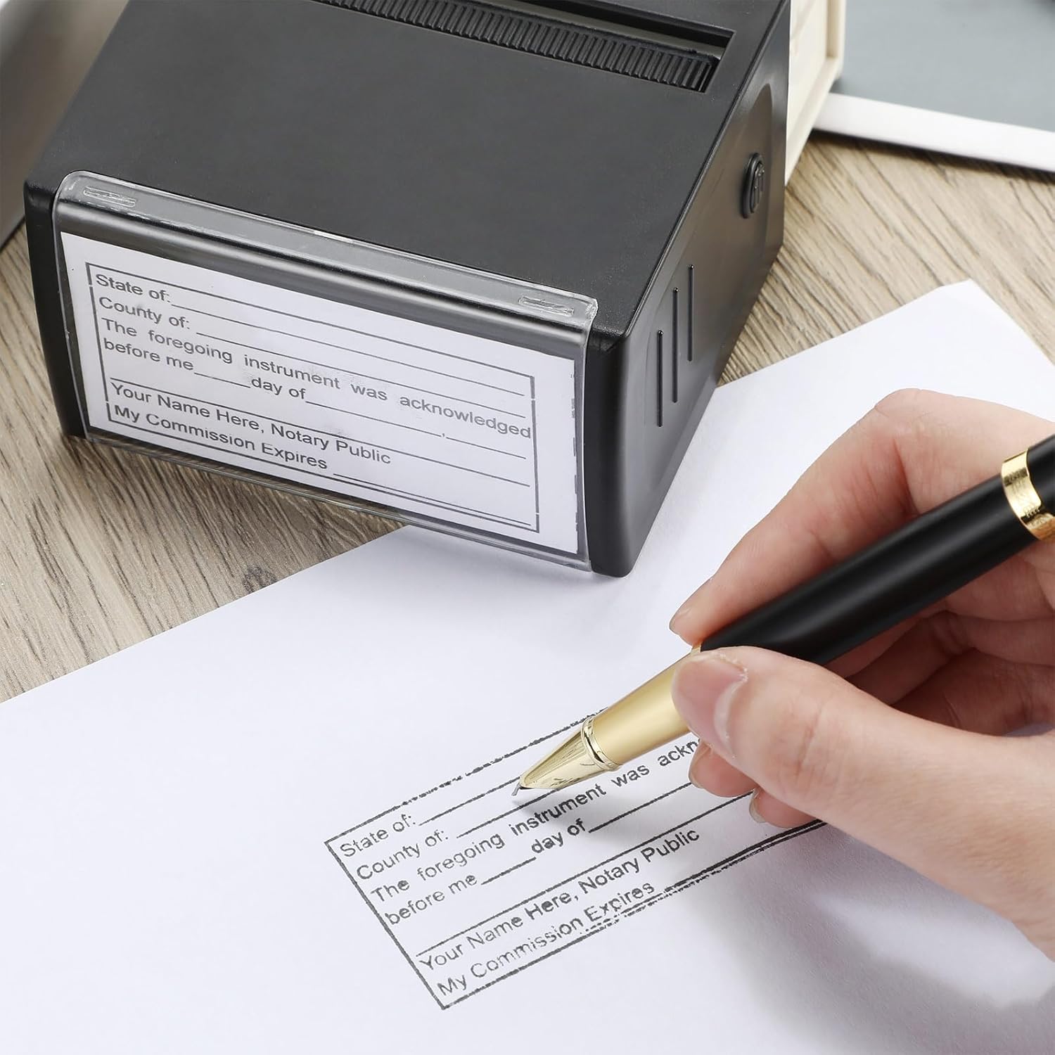 Self-Inking Notary Stamp for S – обзор и цена Self Inking Stamp