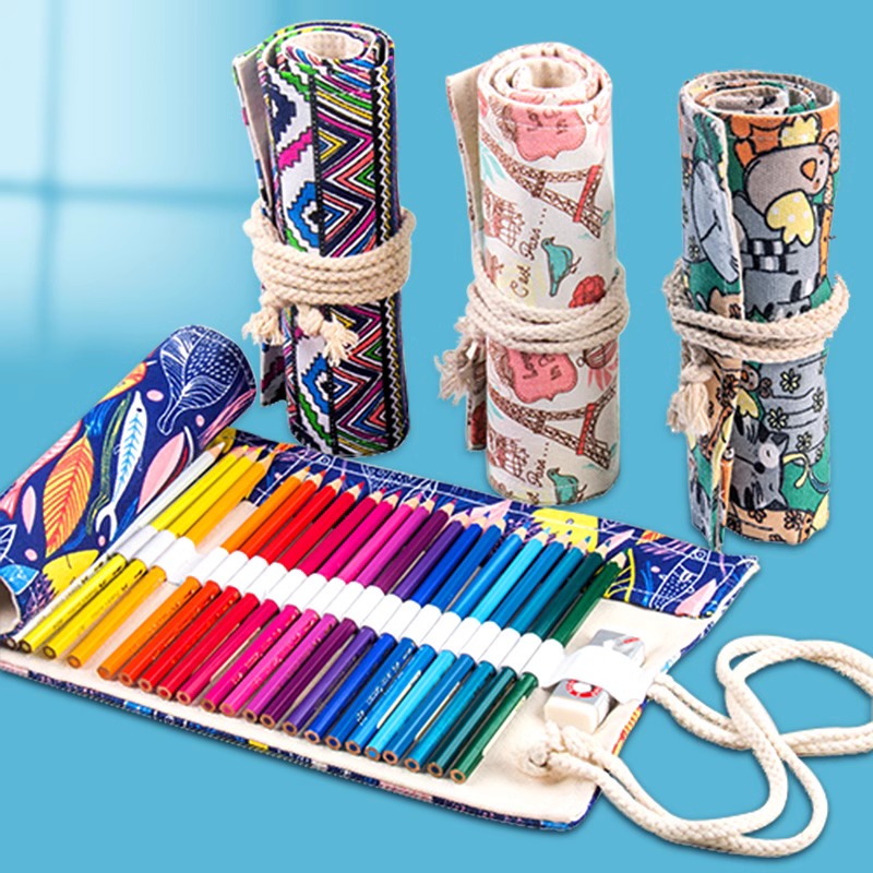36/48/72 Holes Roll Art Pencil – обзор и цена Pen Pouch Roll