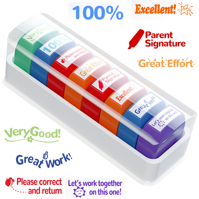 8 Teacher stamps Classroom Tea – обзор и цена Self Inking Stamp