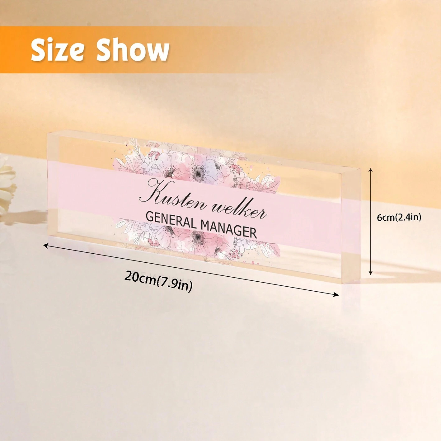 20*6CM Personalized Acrylic De – обзор и цена Desk Name Plate