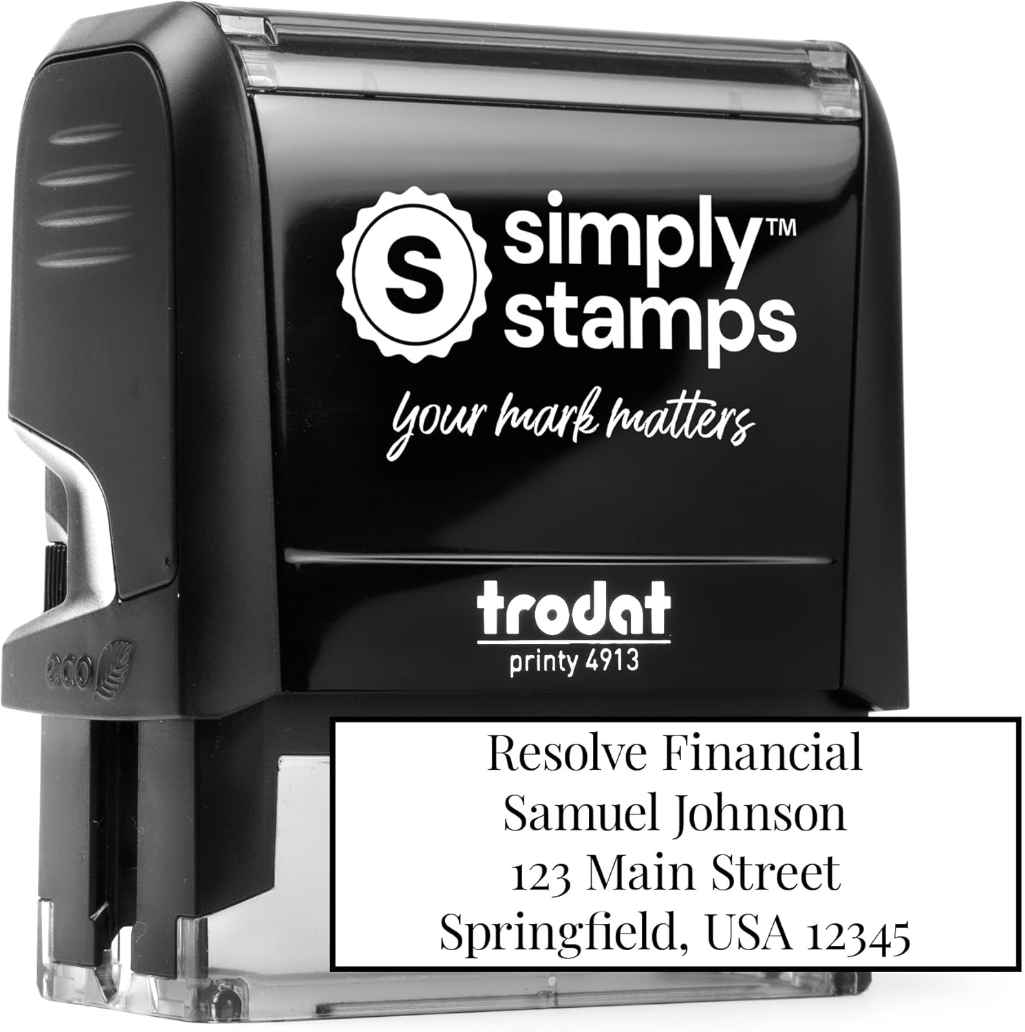 Custom 4-Line Address Stamp, S – обзор и цена Self Inking Stamp