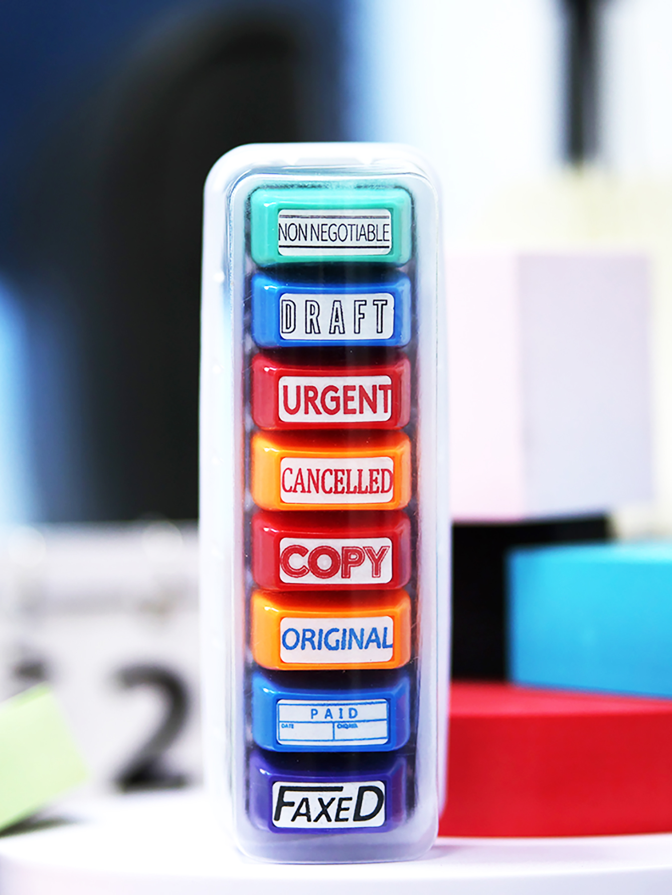 8 Office Stamp set Information – обзор и цена Self Inking Stamp