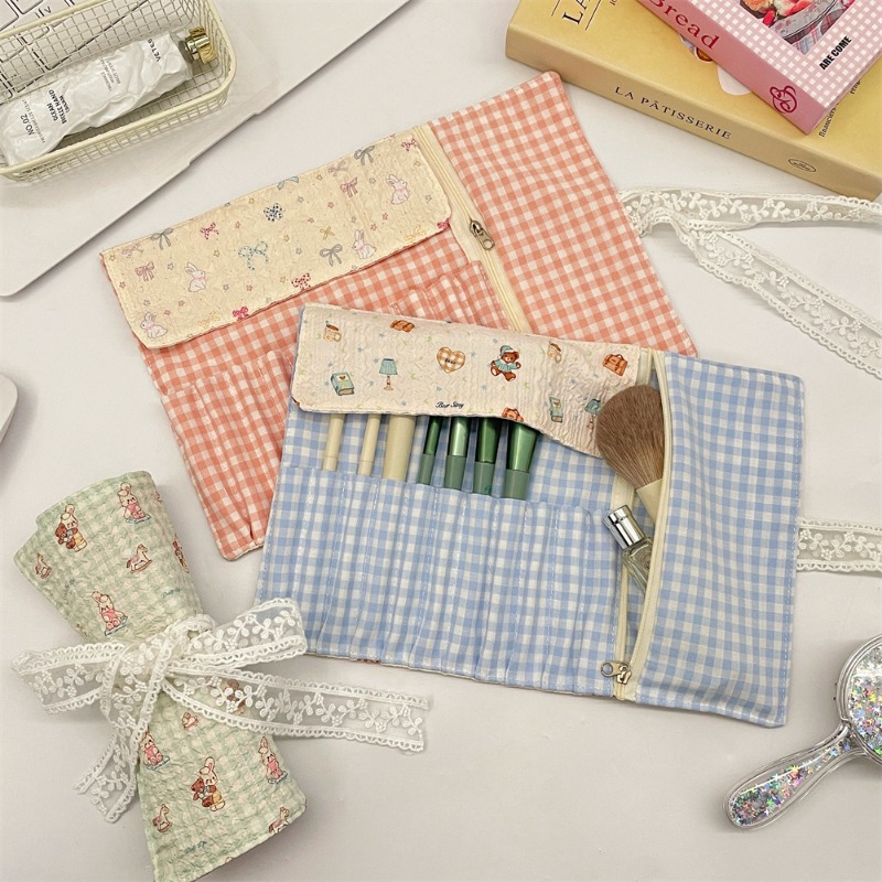 Cute Cartoon Embossed Pencil R – обзор и цена Pen Pouch Roll