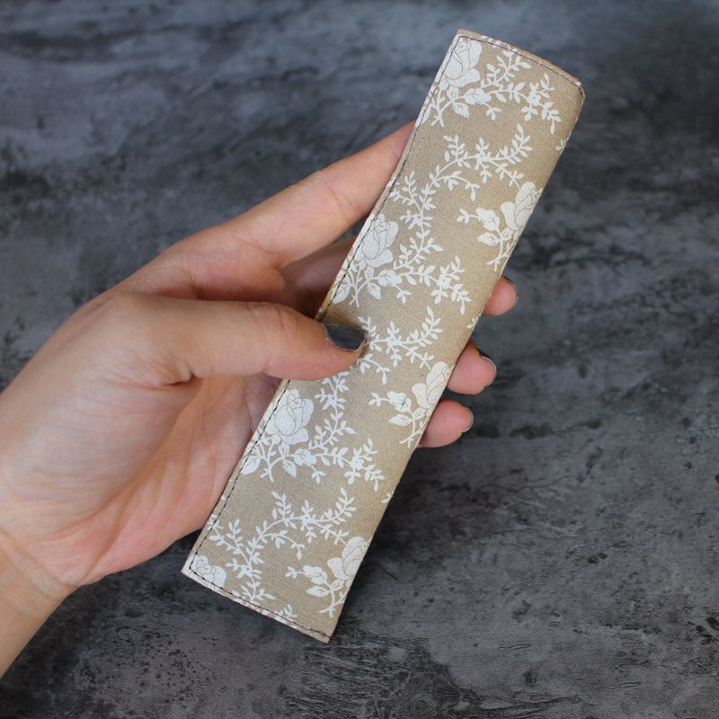 1 pc Handmade Fabric Pencil Ca – обзор и цена Pen Pouch Roll