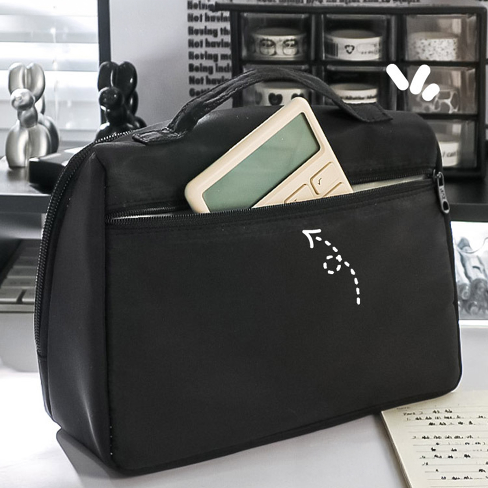 Large Capacity Pencil Case Bla – обзор и цена Pen Pouch Roll