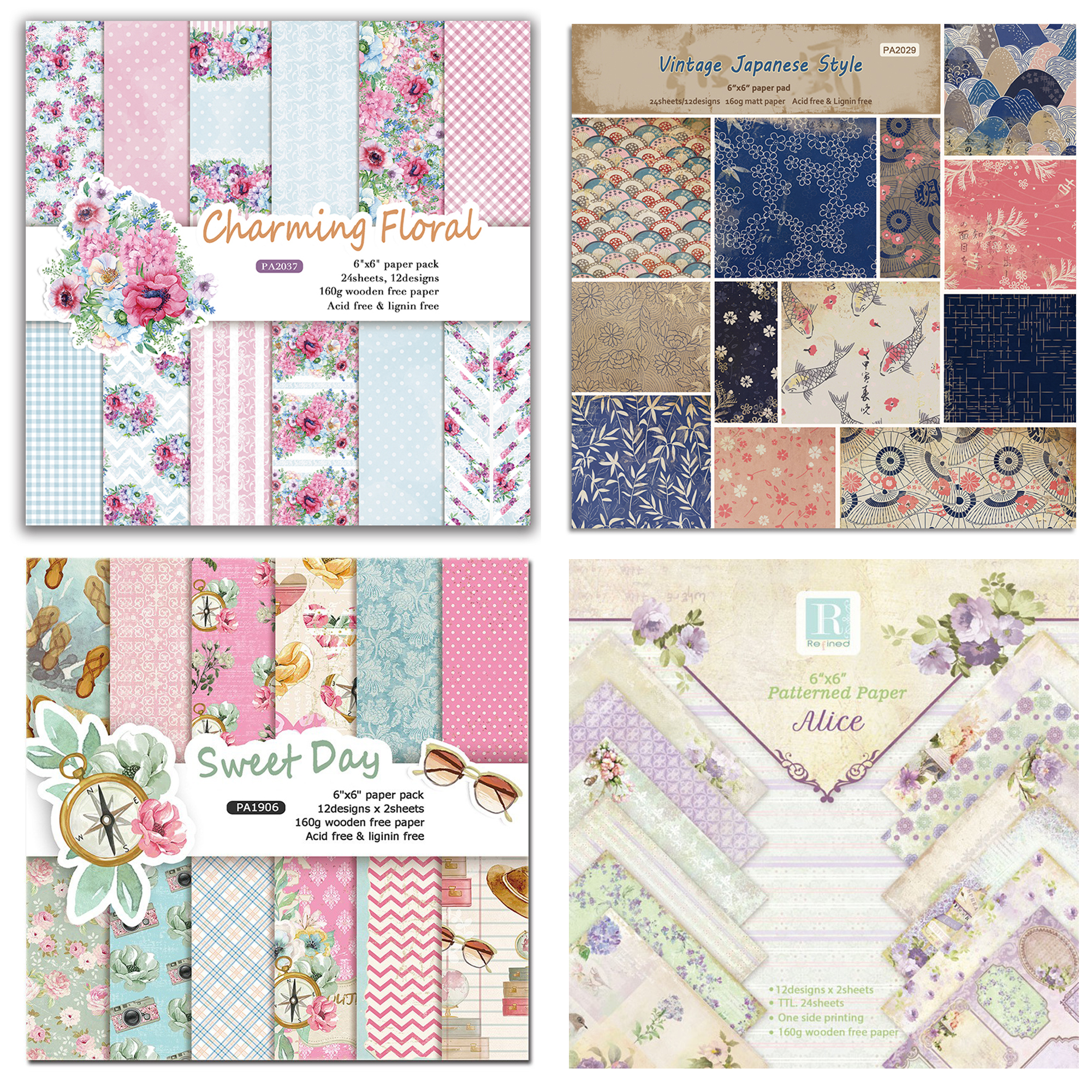 Alinacutle Junkjournal Flower  – обзор и цена Graph Paper Pad